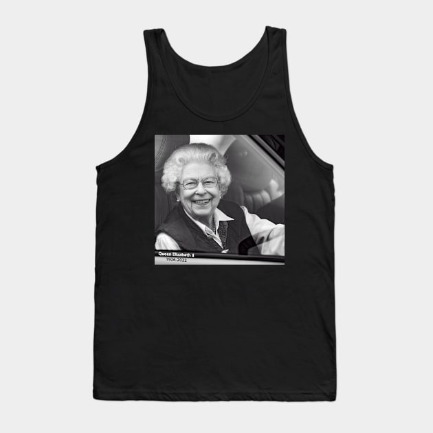 Rip Queen Elizabeth II God Bless the beautiful Queen 1926-2022 Tank Top by myartworkdiary